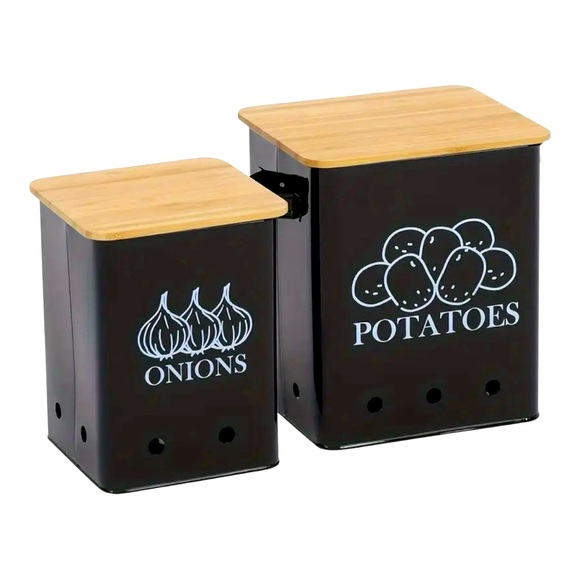 Kitchen canisters Modern Black and Tan NWT - Picture 1 of 3
